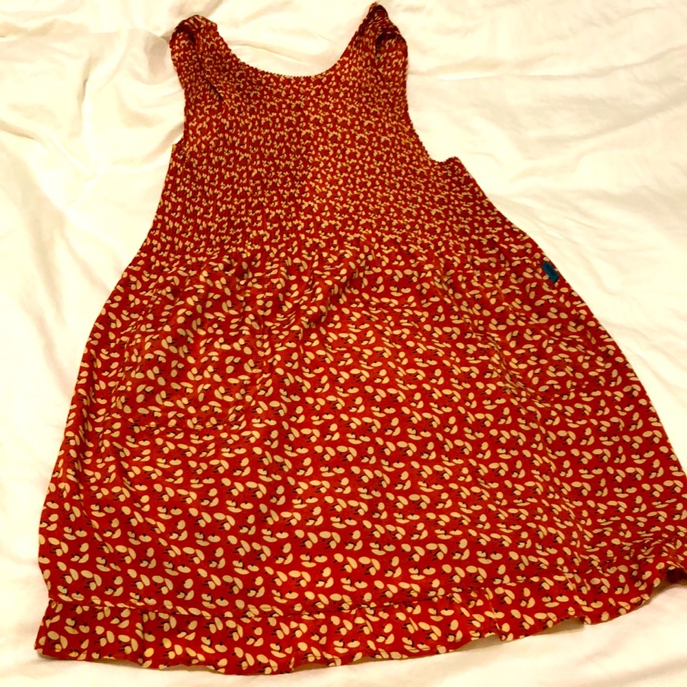 Korean accordion fabric dressy apron pinafore